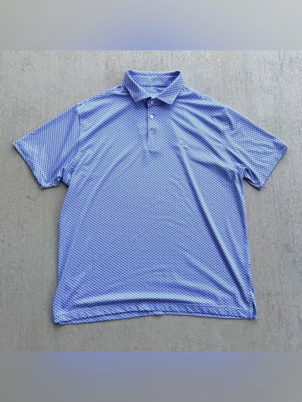Rhoback Golf Polo Shirt XL All Over Print Stretch - Picture 1 of 7